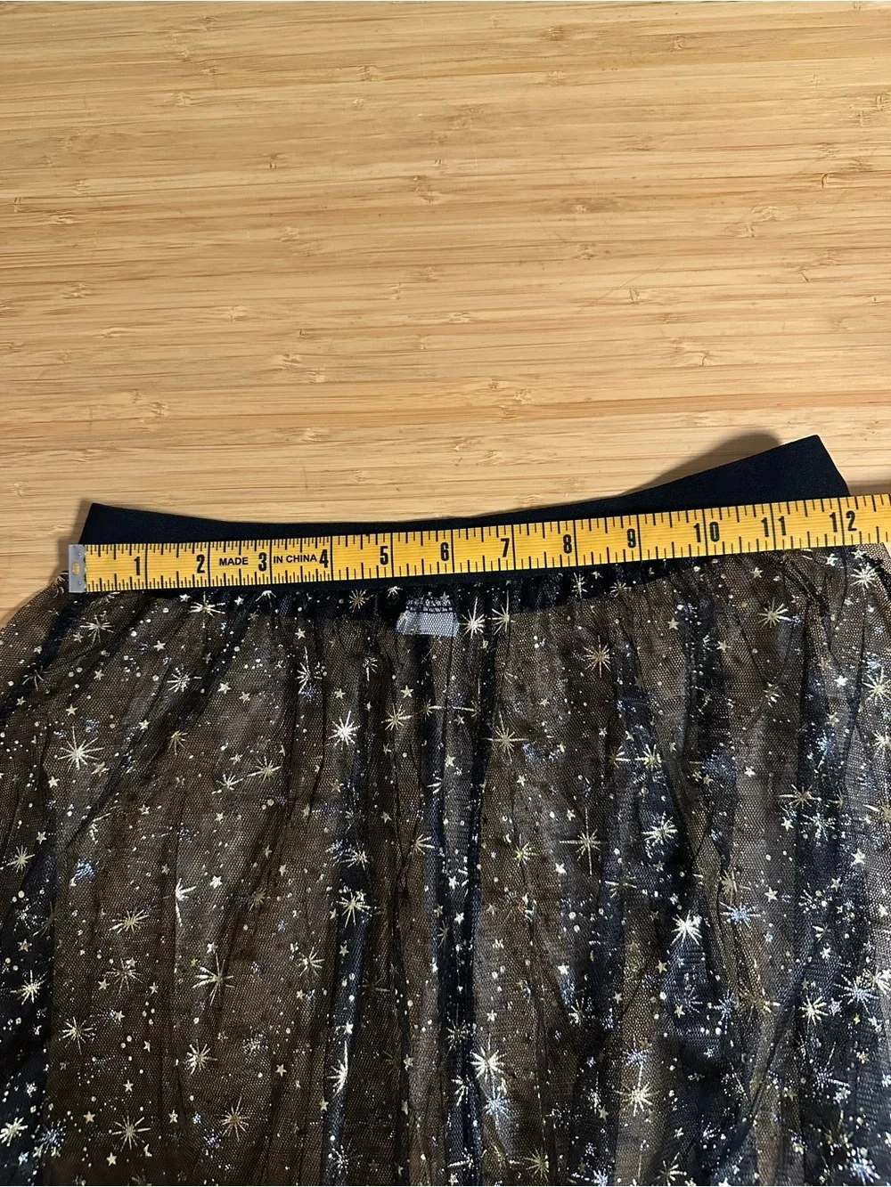 Sheer Black Star-Embellished Maxi Skirt - Picture 4 of 6